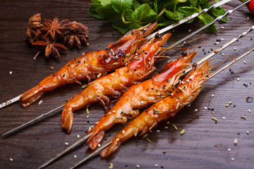 Grilled shrimp