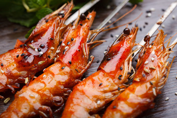 Grilled shrimp