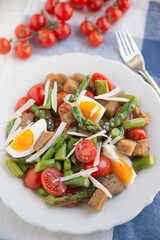 Italienischer Brotsalat mit Spargel