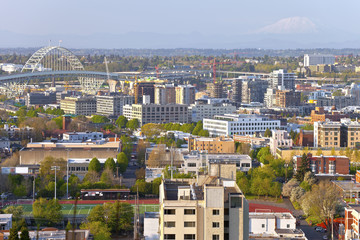 The Freemont bridge and Industrial area.