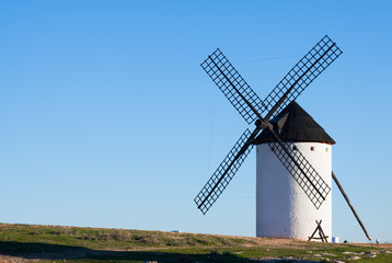 Plakat windmill in field