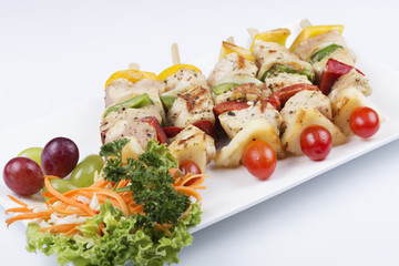 Grill Pork barbecue and vegetable