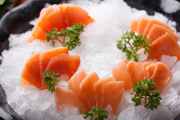 Salmon sashimi - japanese food style