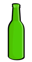 Retro Green Wine Bottle