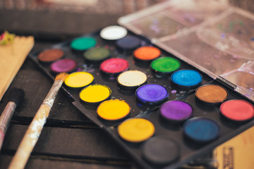 Cozy blank a4 sheet mockup