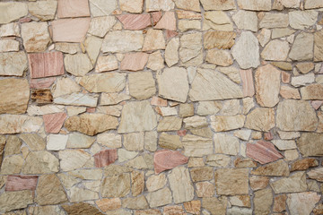 Decorative stone wall textured