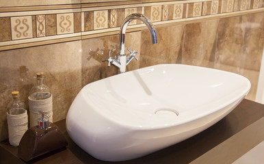 Washbasin in the bathroom