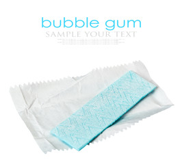 bubble gum is on the white background