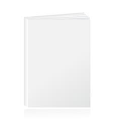 Blank vertical book cover template. Vector illustration.