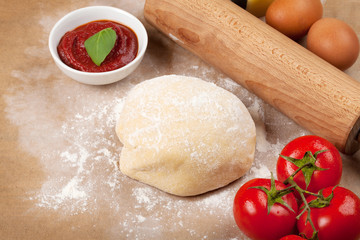 Pizza cooking ingredients