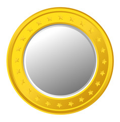 Golden Stars Coin Vector