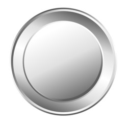 Shiny Metallic Coin Vector Element