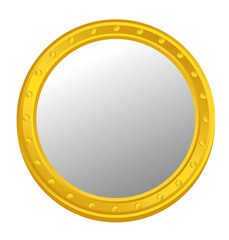 Shiny Metallic Yellow Coin