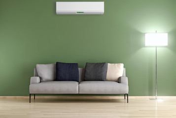 Interno con aria condizionata