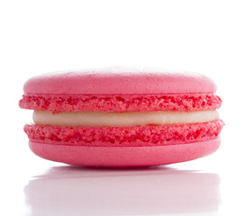 A french sweet delicacy, macaroons variety closeup isolated