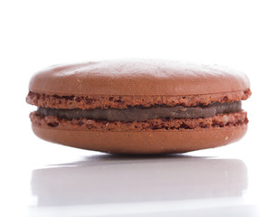 A french sweet delicacy, macaroons variety closeup isolated