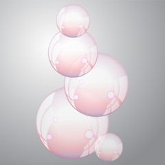 transparent soap bubble-stock vector