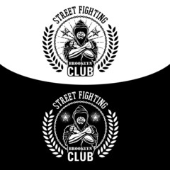 Street fight emblem