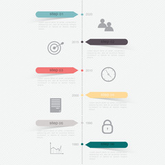 Set of infographics elements in modern flat business style.