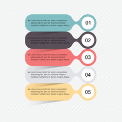 Set of infographics elements in modern flat business style.