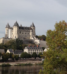 Obraz premium Château de Saumur près de la Loire.