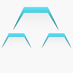 Cut paper with shadow