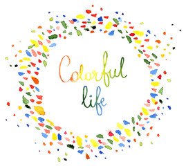 Vector watercolor background - bright and creative