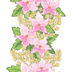 Obraz premium Seamless floral ornament.