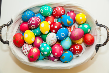 Eggs in Easter Basket