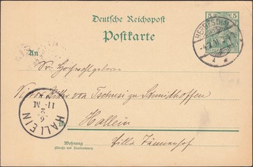 Vintage postcard Germany 1901