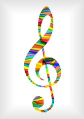 bright music treble icon