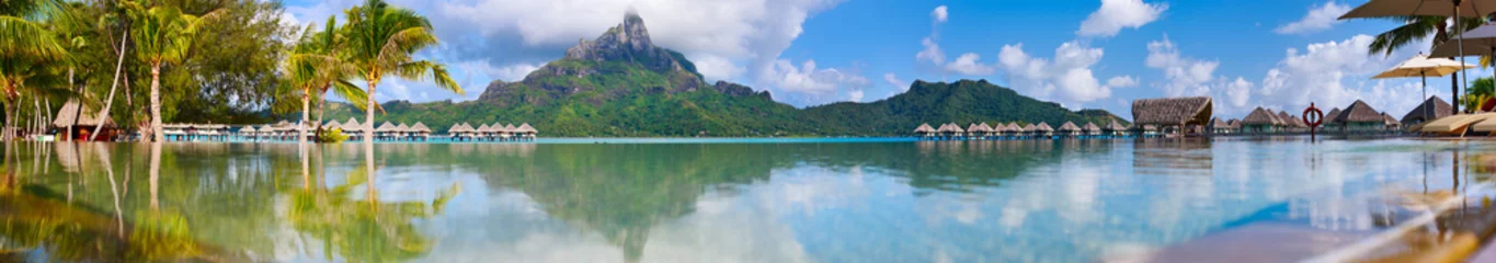 Photo sur Plexiglas Panoramique Panorama de Bora-Bora