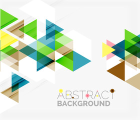 Obraz premium Abstract geometric background. Modern overlapping triangles
