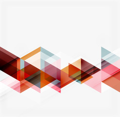 Abstract geometric background. Modern overlapping triangles