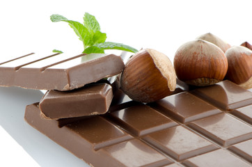 Chocolate Bar with hazelnuts