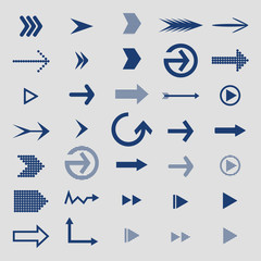 Set of arrow icons