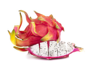 Dragon fruit isolated on white background