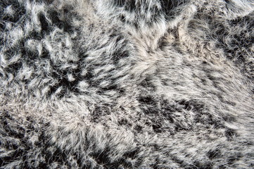 Artificial wolf fur background