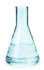 flasks with reagents