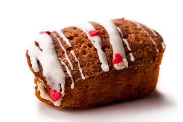 fresh vanilla muffin closeup