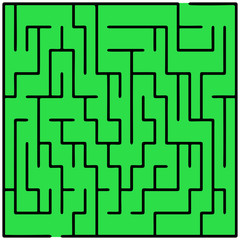 Black square maze (20x20)