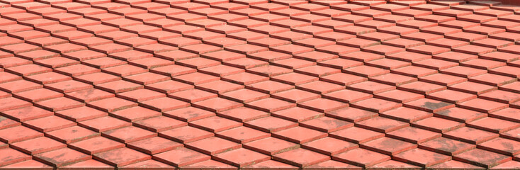 Roof tiles background