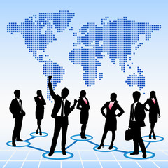 Global human resources concept