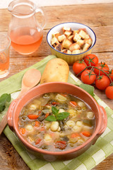 SOUP WITH POTATO DUMPLINGS