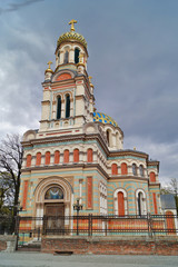 Fototapeta na wymiar Orthodox Alexander Nevsky Cathedral-in Lodz