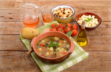 SOUP WITH POTATO DUMPLINGS