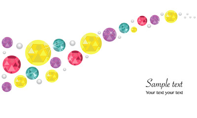 Colorful diamonds abstract background vector