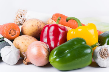 A pile of fresh vegetables