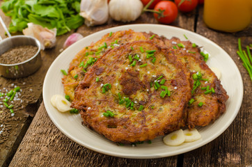 Fried potato pancakes