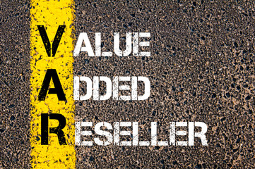 Business Acronym VAR as Value Added Reseller